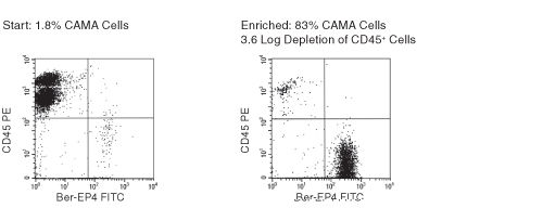 FACS Profile Results with RosetteSep™ Human CD45+ Cell Depletion Cocktail