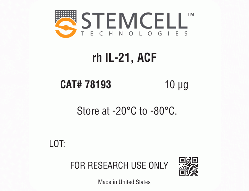 Human Recombinant IL-21, ACF